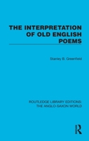 The Interpretation of Old English Poems 0710073402 Book Cover