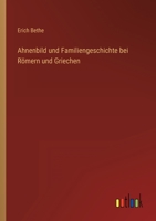 Ahnenbild Und Familiengeschichte Bei Romern Und Griechen 3846035238 Book Cover