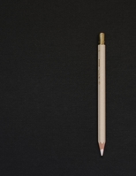 White Pencil Black Pages Notebook: Artistic Dot Grid Journal with Dotted Black Paper | Draw Your Own Art Masterpiece! | Large Black Paper Dot Grid ... Colored Pencils (Black Pages Dotted Journals) 1709297565 Book Cover