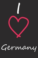 I Love Germany | Liniert | 120 Seiten | Notizblock (German Edition) B084QLMWYC Book Cover