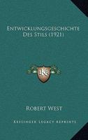 Entwicklungsgeschichte Des Stils (1921) 1168373603 Book Cover