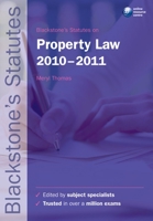 Blackstone's Statutes On Property Law 2010 2011 0199582270 Book Cover