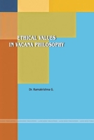 Ethical Values in Vacana Philosophy 138775954X Book Cover