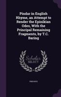 Pindar in English Rhyme 0530297051 Book Cover