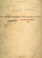 The Artist's Reality: Philosophies of Art 0300269870 Book Cover