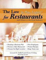 Law (in Plain English) for Restaurants and Others in the Food Industry 157248523X Book Cover