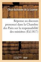 Réponse au discours prononcé dans la Chambre des Pairs par M. de Lalli-Tolendal 2019280590 Book Cover
