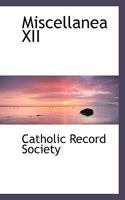 Miscellanea XII 1022042521 Book Cover