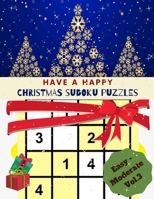 Christmas Sudoku Puzzles Easy - Moderate Vol. 3 : 200 Easy to Moderate 9x9 Large Print Puzzles Games Very Perfect for Your Brain Gym and Also Great Christmas Gift for Sudoku Lover 1672031680 Book Cover
