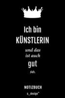 Notizbuch f�r K�nstler / K�nstlerin: Originelle Geschenk-Idee [120 Seiten kariertes blanko Papier] 1677573414 Book Cover