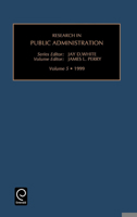 Research in Public Administration, Volume 5 0762305266 Book Cover