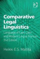 Comparative Legal Linguistics 1138255599 Book Cover