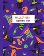 Halloween Coloring Book: Coloring Toy Gifts for Toddlers, Kids, Children or Adult Relaxtion Cute Easy and Relaxing Large Print Birthday Gifts 1702449246 Book Cover