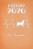 Kalender 2020: Oranger Tageskalender Labrador Retriever Herzschlag Hunde 2. Halbjahr Juli Dezember ca DIN A5 weiß über 190 Seiten 1650655835 Book Cover
