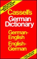 Cassell's German Dictionary: German-English/English-German 0025229206 Book Cover