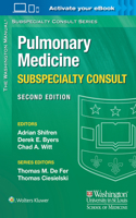 The Washington Manual Pulmonary Medicine Subspecialty Consult 1451114176 Book Cover