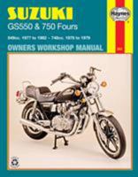 Suzuki GS550 and GS750 Fours 549cc 1977-82 and 748cc 1976-79 Owner's Workshop Manual (Motorcycle Manuals) 085696946X Book Cover