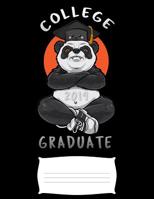 college 2019 graduate: Funny angry panda animal college ruled composition notebook for graduation / back to school 8.5x11 1098892763 Book Cover