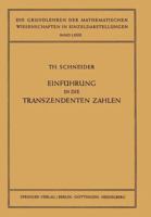 Einfuhrung in Die Transzendenten Zahlen 364294695X Book Cover