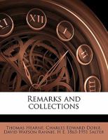 Remarks and Collections of Thomas Hearne vol. VIII (Oxford Historical Society First Series, 50) 1359074821 Book Cover