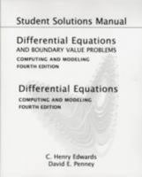 Student Solutions Manual : Differential Equations and Boundary Value Problems Computing and Modeling 4e, Differential Equations Computing and Modeling 4e 0131561103 Book Cover