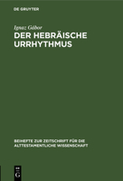 Der hebr�ische Urrhythmus 3110984946 Book Cover