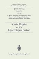 Joint Meeting: Special Reprint of the Gynecological Section 3662230682 Book Cover