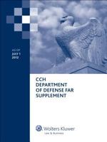 Department of Defense Far Supplement (Dfars) as of July 1, 2012 0808028898 Book Cover