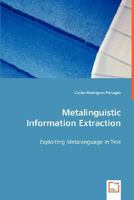 Metalinguistic Information Extraction 3639024117 Book Cover