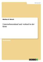 Unternehmenskauf und -verkauf in der Krise 3656433720 Book Cover