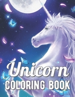 Unicorn Coloring Book: An Adult Coloring Book with Magical Animals, Cute Princesses, and Fantasy Scenes for Relaxation B08YS63626 Book Cover