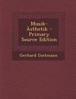 Musik-Asthetik 1289969604 Book Cover