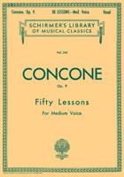 50 Lessons, Op. 9: Medium Voice 079355344X Book Cover