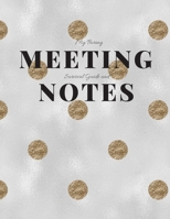 My Boring Meeting Survival Guide and Notes: 8.5x11 Meeting Notebook and Puzzle Book 1086200241 Book Cover