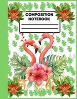 Composition Notebook: Water Colour Cute Pink Flamingo Composition Preschoolkindergarten Collage Rulled Notebook Journal For Kids, Girls Wide Ruled Composition Note Book, (School Note Book Wide Rulled) 1651120560 Book Cover