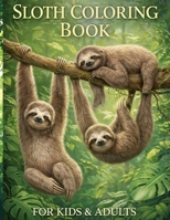 sloth coloring book, for kids and adults.: the best sloth coloring book for anyone who loves sloths no matter your age, a lot of fun facts inside. B092H5MFRY Book Cover