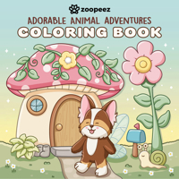 Adorable Animal Adventures Coloring Book: A Bold & Easy Coloring Book with Cute Animal Friends for Relaxation B0GW7N7TNQ Book Cover