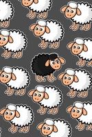 Schwarzes Schaf Notizbuch: Geschenkidee Mädchen und Frauen | niedliche Schäfchen | für die schwarzen Schafe der Familie (German Edition) 1699671222 Book Cover