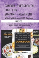 CANDIDA OVERGROWTH CURE FOR SUPPORT TREATMENT WITH PROBIOTICS AND IBS RECIPES: Homemade Kefir and Vegan Fodmap Meal Plan & 5 Days Diet to Detox and cleanse B08R2D5WJY Book Cover