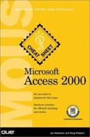 Microsoft Access 2000 MOUS Cheat Sheet (Cheat Sheet) 0789721171 Book Cover