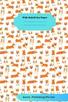 Dog Sloth Theme Wide Ruled Line Paper 1706272227 Book Cover