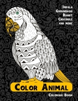 Color Animal - Coloring Book - Impala, Groundhog, Rabbit, Crocodile, and more B08VV59FXP Book Cover