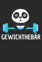 Gewichthebär: Notebook Notizbuch Blanko Blank Leere Seiten A5 I Tagebuch IBodybuilding I Sport I Training I Gewichtheben I Fitness I Gym I Kinder (German Edition) 1672037085 Book Cover