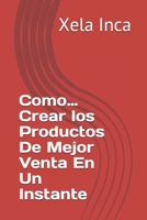 Como…Crear los Productos De Mejor Venta En Un Instante (Auto-Ayuda) B085RRT78D Book Cover