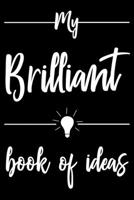 My Brilliant Book Of Ideas: Notebook For Writers Of Fiction, Music, Songs, Poetry Or A Simple Diary 1710285249 Book Cover