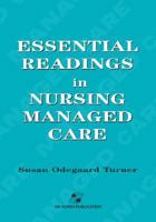 Essential Readings in Nursing Managed Care 0834213265 Book Cover