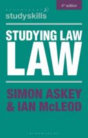 Studying Law (Palgrave Study Guides) 1137412682 Book Cover