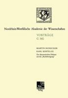 Zur Okumenischen Debatte Um Die Rechtfertigung: 425. Sitzung Am 19. Januar 2000 in Dusseldorf 3663053466 Book Cover