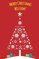 Exceptional Christmas red journal diary : a Notebook journal for William - blank lined 120 pages, 6”x9” 1674394519 Book Cover