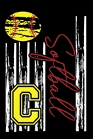 Softball: Journal For Girl Monogram Letter C Notebook 1671152808 Book Cover